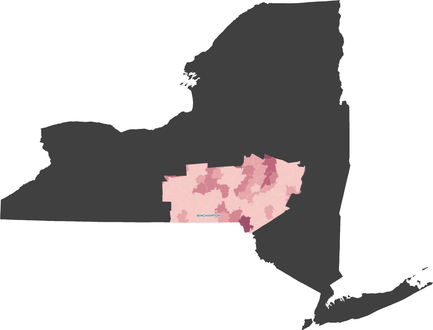 Current New York State Connectivity Map